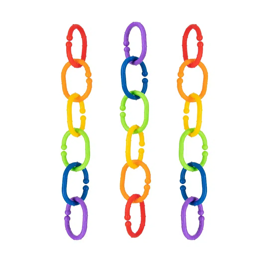 צעצוע לעגלה לתינוק טבעות מתחברות